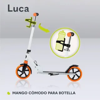 Patinete Urbano Lionelo Luca XXL Blanco/Naranja