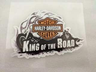 Vinilo Harley Davidson king of the road