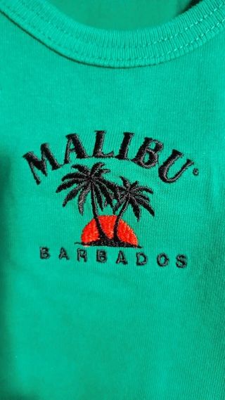 Top Malibu Barbados. Edición Isla - Talla S.