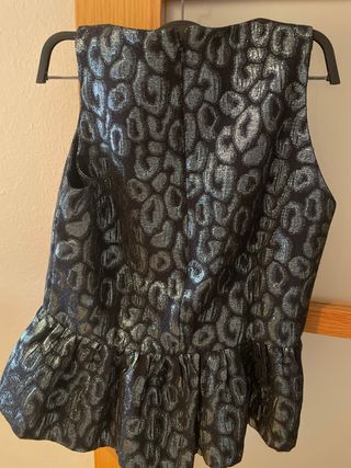 Top Zara estampado animal print