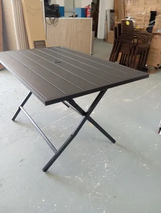 Tavolo pieghevole Aktive da giardino in acciaio 120x75x70 cm