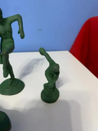 Set 3 statuine in bronzo