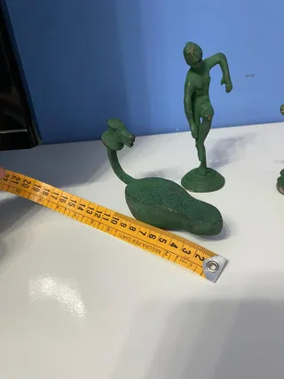 Set 3 statuine in bronzo