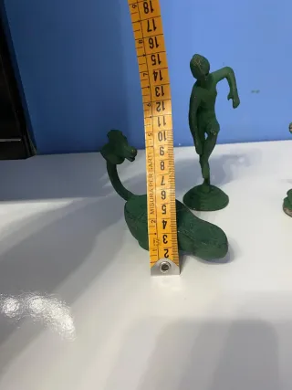 Set 3 statuine in bronzo