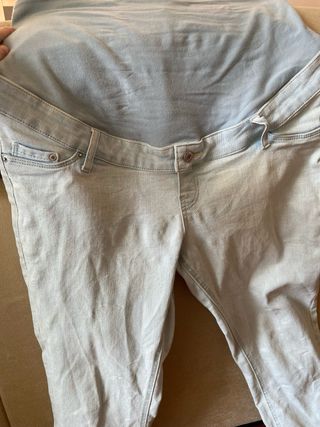 Pantalón vaquero premamá azul