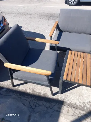 Set di mobili da esterno con divano e poltrone