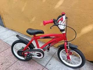 Bicicleta infantil 14 roja