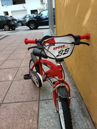 Bicicleta infantil 14 roja