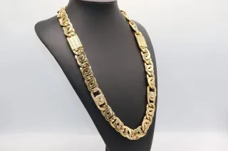Cadena Tipo Cartier Medusa 22mm Oro 18k