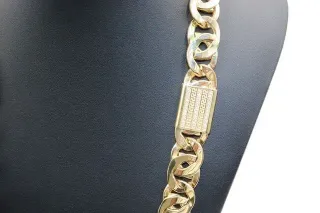 Cadena Tipo Cartier Medusa 22mm Oro 18k