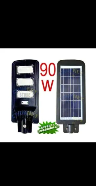 Lampione Solare 90W con Telecomando