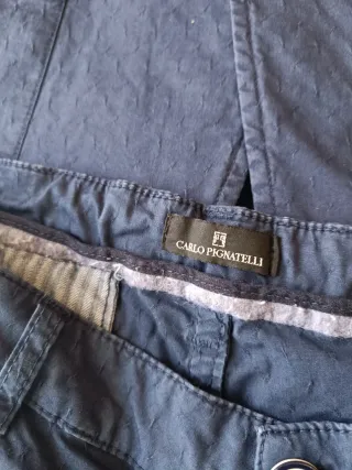 Completo giacca e pantaloni blu Carlo Pignatelli