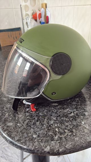 Casco Moto Verde Talla M LS2