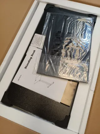 SONGMICS Escritorio Eléctrico, Regulable 140x60 cm