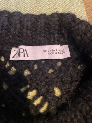Jersey Zara Negro Talla Única