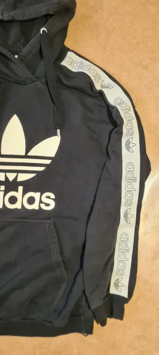 Sudadera Adidas Negra con Logo