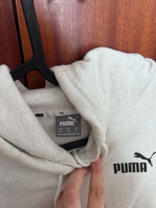 Sudadera Puma Gris con Capucha Unisex