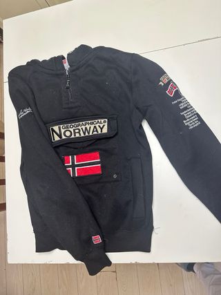 Sudadera Geographical Norway Negra