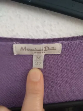Jersey fino Massimo Dutti morado