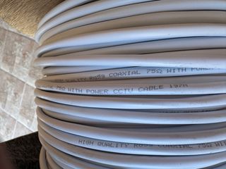 Bobina Cable Coaxial RG59+2 Blanco 250 metros