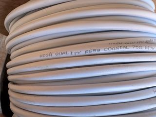 Bobina Cable Coaxial RG59+2 Blanco 250 metros
