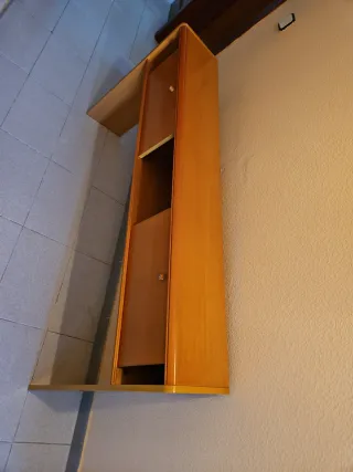 Mueble aparador madera con 2 puertas correderas