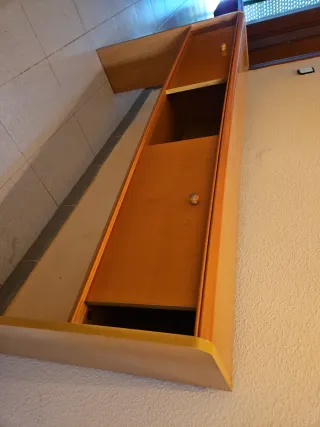 Mueble aparador madera con 2 puertas correderas