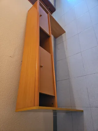 Mueble aparador madera con 2 puertas correderas