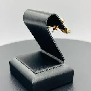 Pendientes Oso Circonitas Blanco 18K