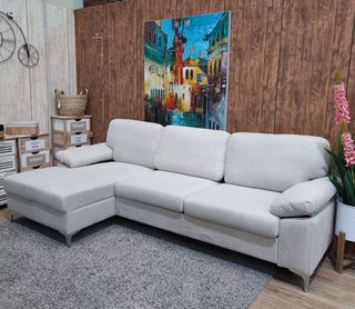 Sofá Chaise Longue Cyril 260cm Beige