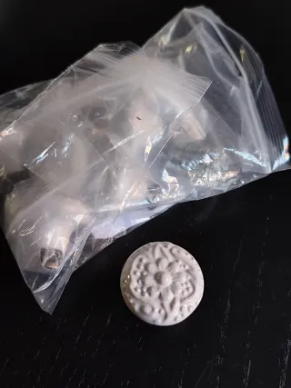 Pomos de porcelana con diseño floral