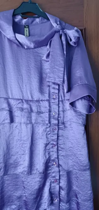 Vestido morado talla 48 sin estrenar