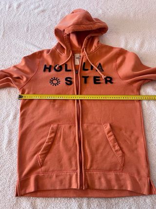 Sudadera Hollister con capucha naranja Talla M