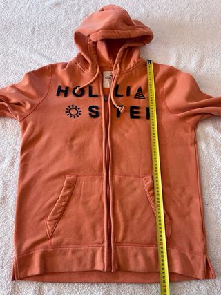 Sudadera Hollister con capucha naranja Talla M