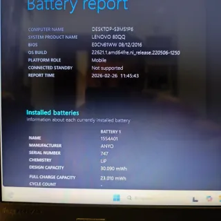 Lenovo Ideapad 15 SSD 240GB / 8GB RAM