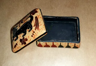 Caja decorativa cerámica diseño animal