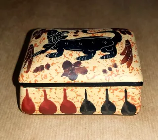 Caja decorativa cerámica diseño animal