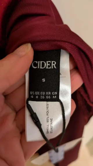 Vestito velluto asimmetrico rosso