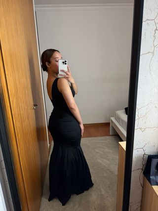 Vestido Sereia Preto Tamanho S