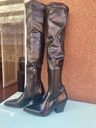 Botas altas Bershka negras