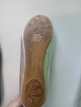 Bailarinas plateadas Marypaz talla 38