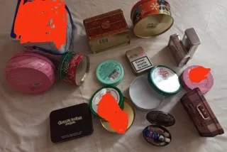 Lotes de Cajas de Lata Vintage