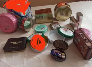 Lotes de Cajas de Lata Vintage