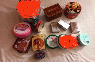 Lotes de Cajas de Lata Vintage