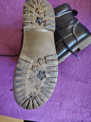 Botas negras cordones talla 37