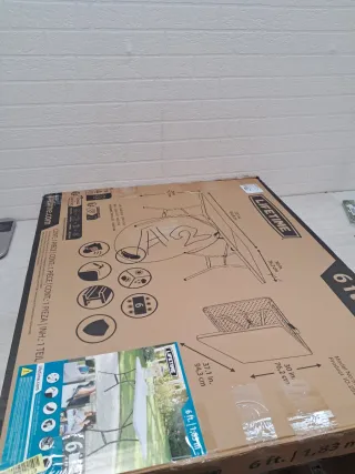 Mesa Plegable Rectangular LIFETIME Blanca