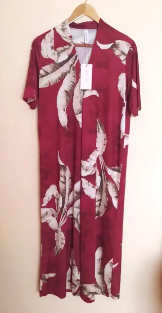 Vestido largo licra fría.