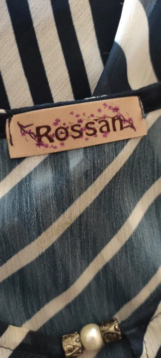 Blusa Rossan manga corta rayas