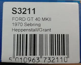 Coche Superslot Ford GT40 #29 Amarillo