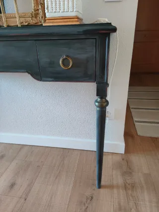 Consola Aparador Negra Luis XVI